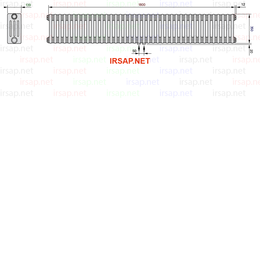 Радиатор IRSAP Tesi 40350/40 T50 CL 01